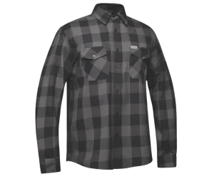 Revolution Gear Plaid Black and Grey Flannel Shirt