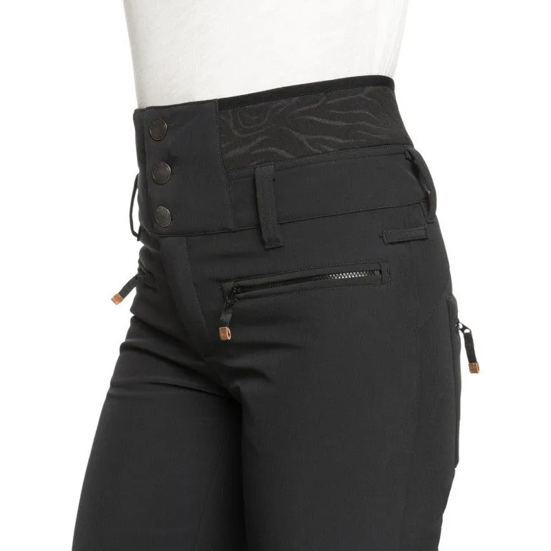 Roxy Rising High Pant - Black Large - Leather Tab