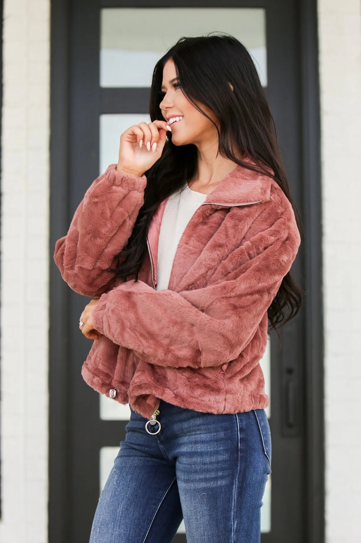 Soft Faux Fur Jacket