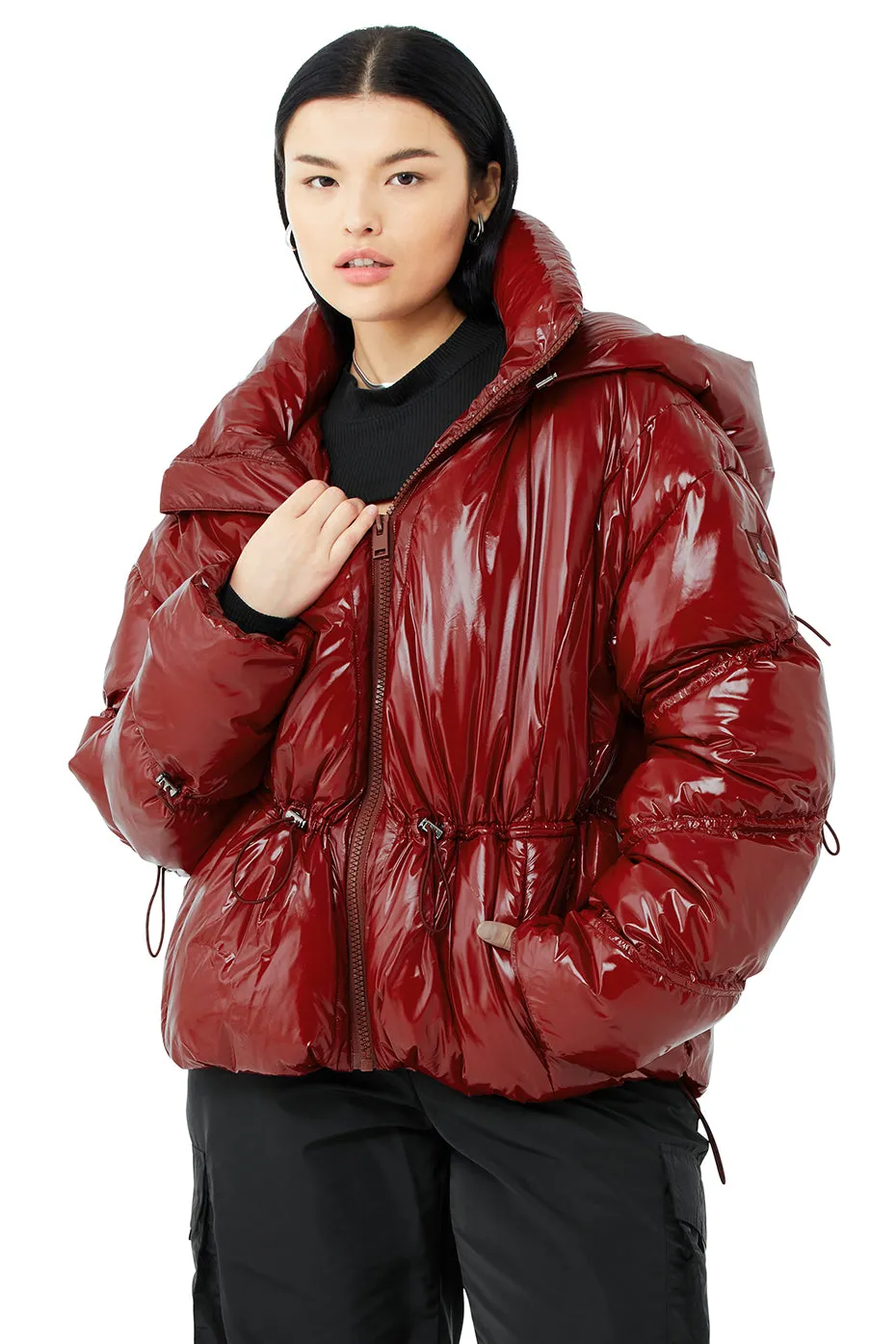 Stunner Puffer Jacket - Cranberry