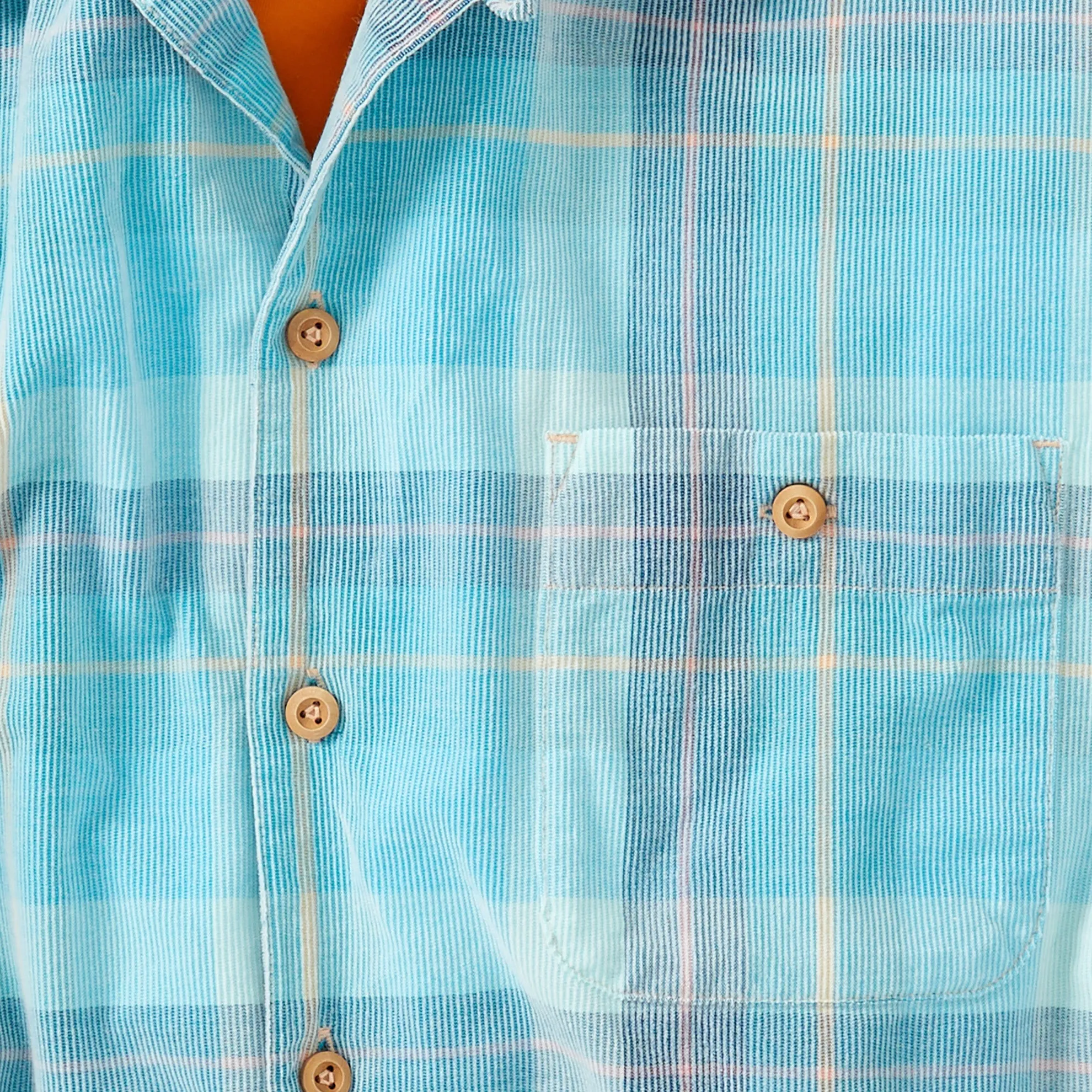 Suncatcher Plaid Corduroy Shirt - Tall