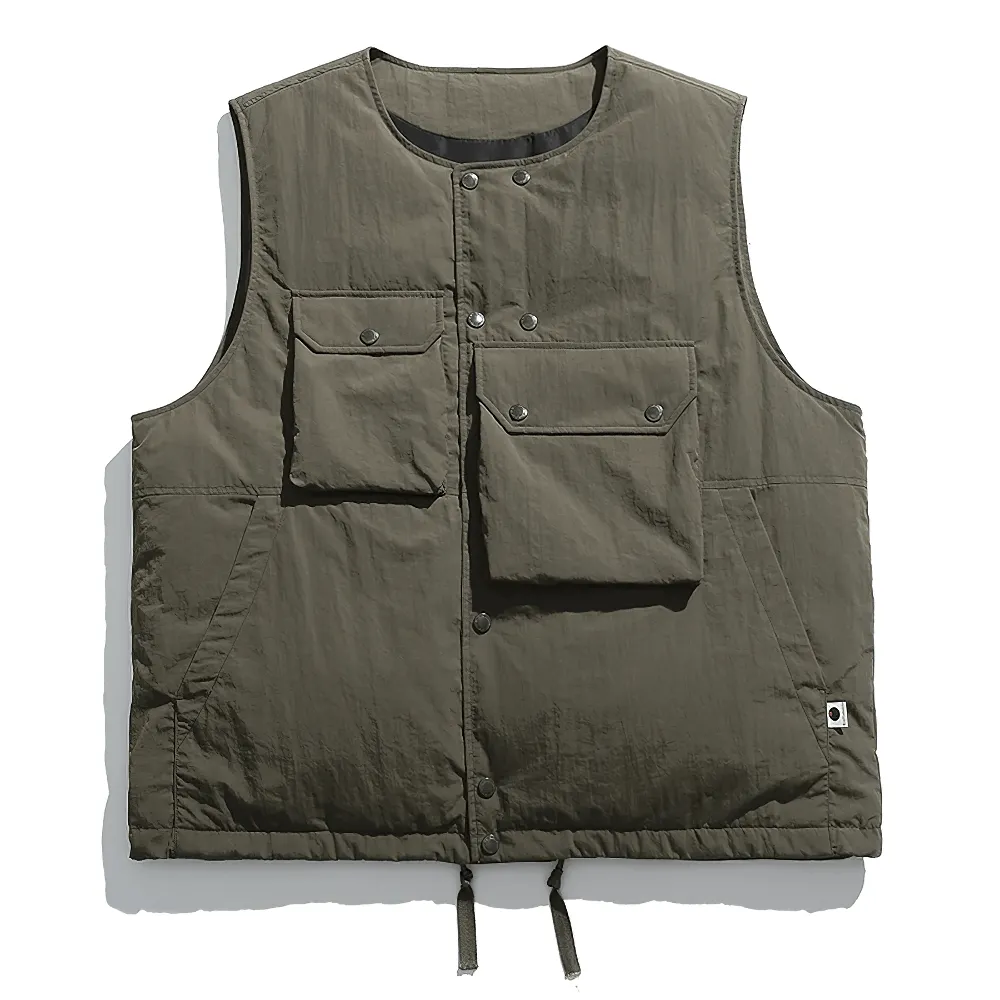 Thick Duck Down Vest with Functional Pocket Design - SF2277