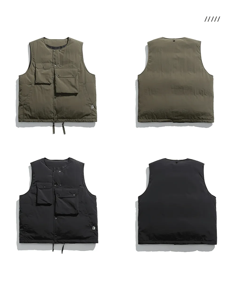 Thick Duck Down Vest with Functional Pocket Design - SF2277